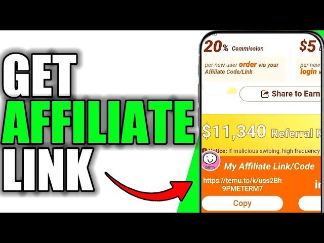 GET YOUR OWN TEMU AFFILIATE LINK! (FULL GUIDE)