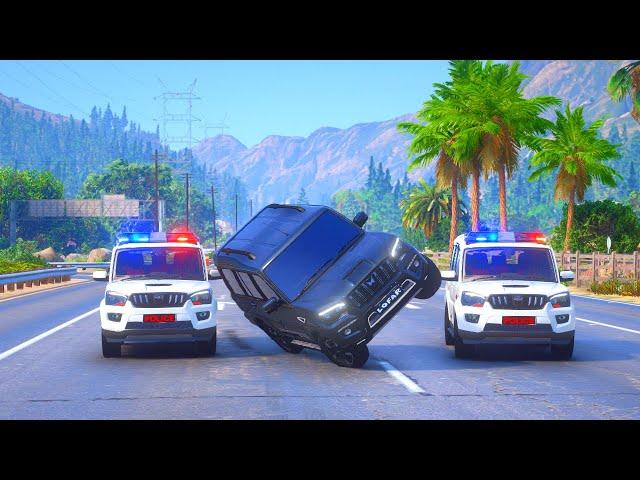 BLACK SCORPIO VIDEO POLICE BOLERO VS CRIMINAL SCORPIO CHASE GTA 5