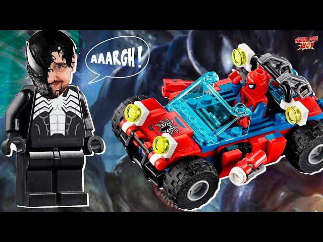 LEGO ВЕНОМ VS ЧЕЛОВЕК-ПАУК! ПАПА РОБ И ЛУЧШИЕ СБОРКИ ЛЕГО MARVEL SUPER HEROES!