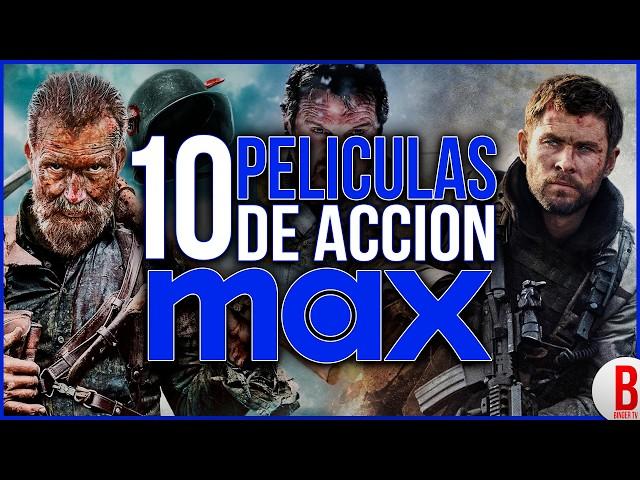 TOP 10 Mejores PELÍCULAS de ACCIÓN en MAX (HBO)