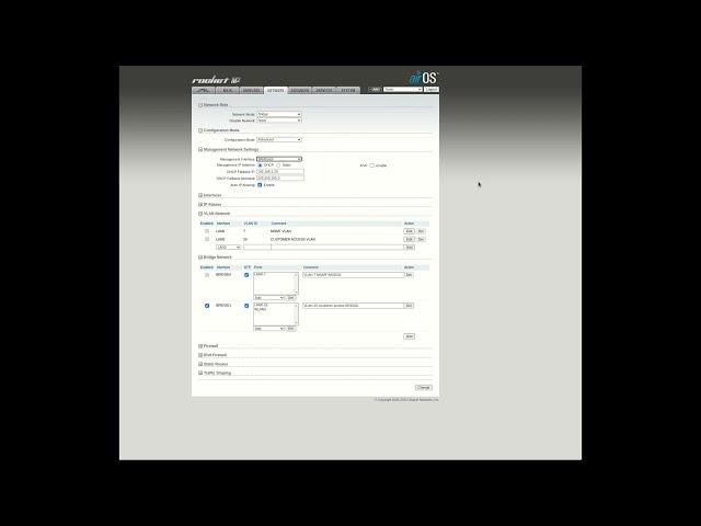 Ubiquiti Networks VLAN configuration Out of Band MGMT, Dedicated management planes and access planes