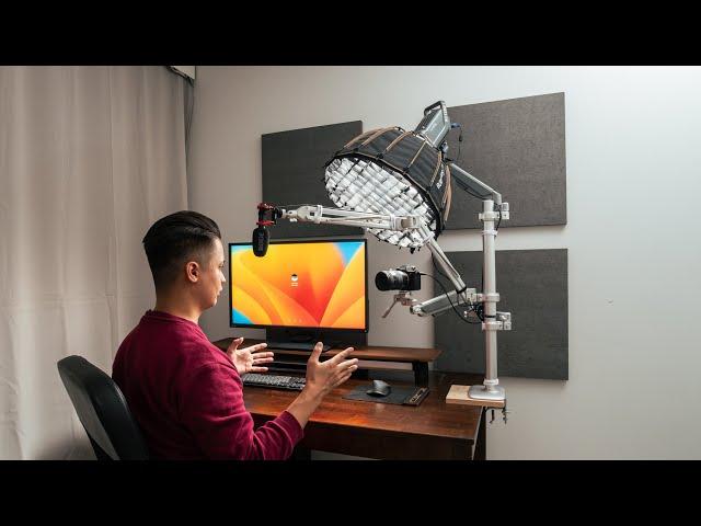 Simple YouTube Desk Setup For a Small Room