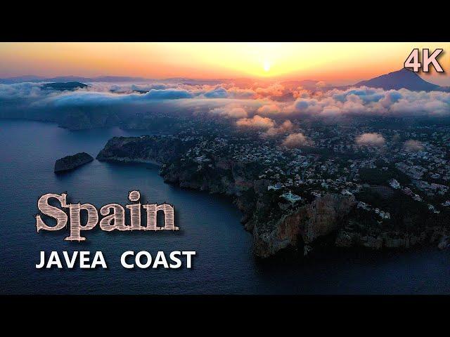 COAST of JAVEA, a dream to live in Spain.  Cinematic aerial footage with DRONE.
