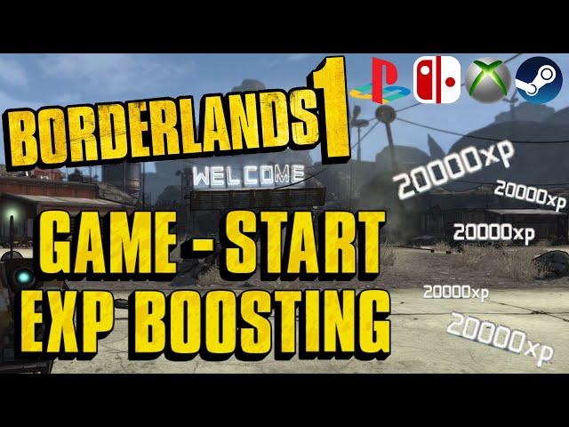 Boosting experience at the start of the Borderlands 1 game! Full tutorial in real time.