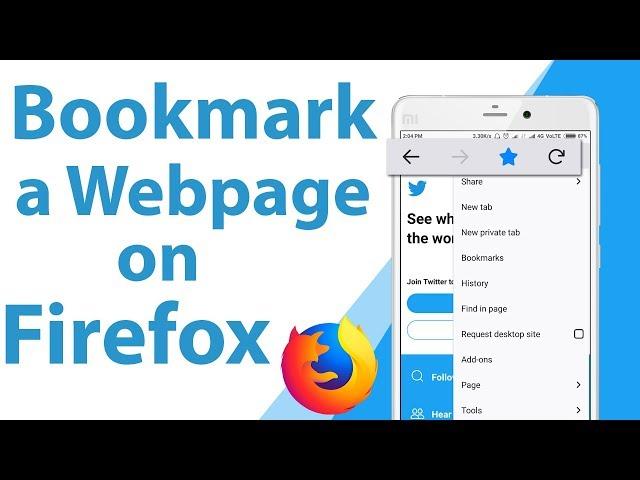 How To Bookmark Any Site On Firefox on Android