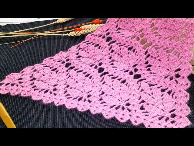 Эта шаль не оставит Вас равнодушными//Шаль//Палантин//Crochet shawl