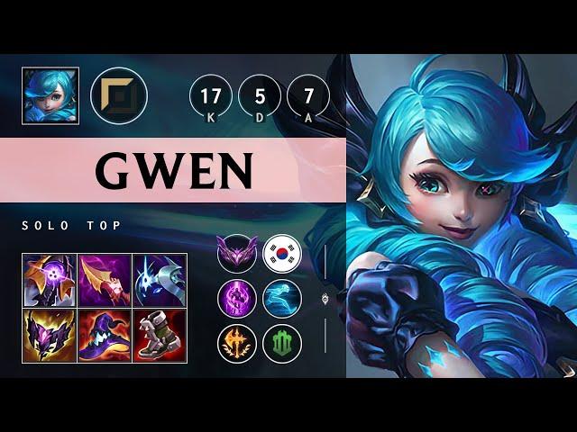 Gwen Top vs Kled: Triple Kill, Legendary - KR Master Patch 14.19