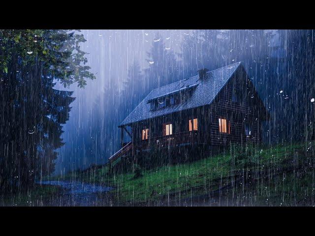 Fall Asleep With The Soothing Sounds Of Rain And Thunder | ASMR, Study, Relax with Rain Sounds