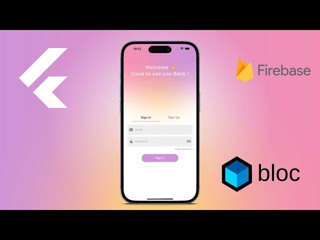 LOGIN APP • FLUTTER - BLOC & FIREBASE Tutorial for Beginners 