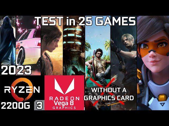 Ryzen 3 2200G Vega 8 & 16GB RAM - Test in 25 Games