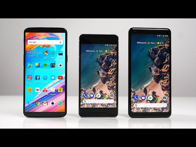 OnePlus 5T vs. Google Pixel 2 vs. Pixel 2 XL: Benchmark | SwagTab