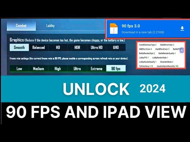 Make 90 Fps File For Pubg bgmi In Your Mobile 2024 | Unlock 90 Fps