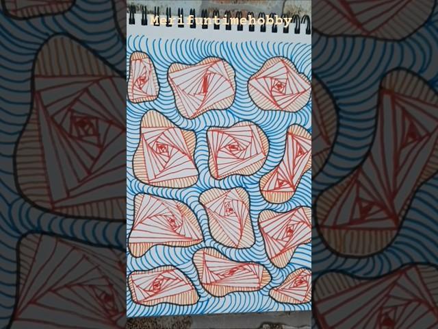 Optical Illusion Pattern #opticalillusion #zentangledoodle #art #artist #creative