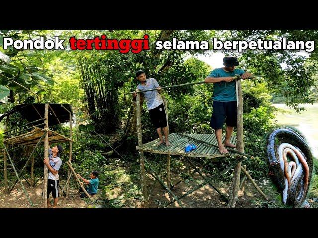 Camping Mencari Ikan Sidat Membuat Tempat Berlindung Dari Banjir Dan Hewan Hutan