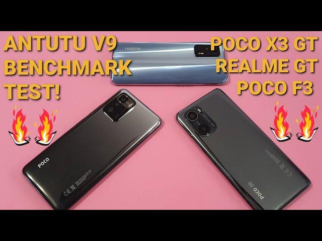 POCO X3 GT, REALME GT, POCO F3 Antutu Benchmark Test! Mediatek Dimensity 1100 vs Snapdragon 888/870!