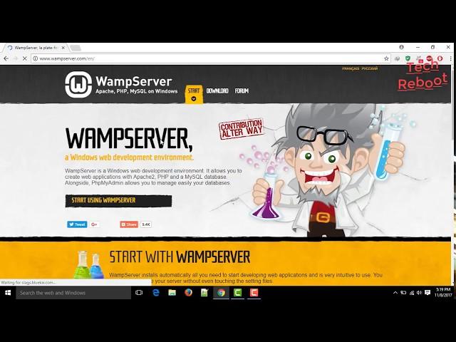 How to install WAMP + fix for Error MSVCR110.dll is missing problem || latest nov-2017