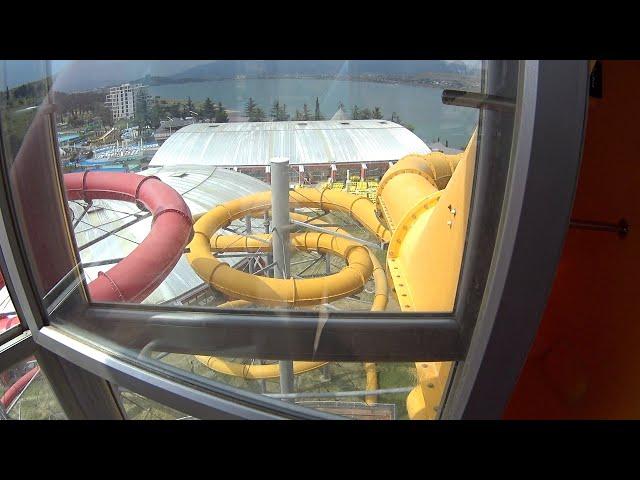 Yellow Tower Water Slide at Gino Paradise Tbilisi