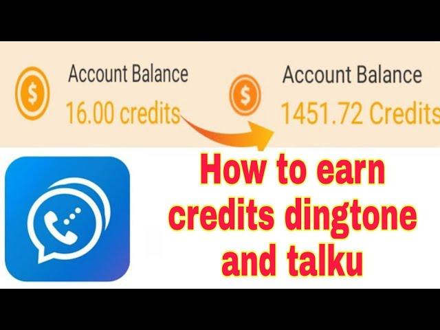 How to earn Dingtone Credits  dingtone or talku credits 100% Real