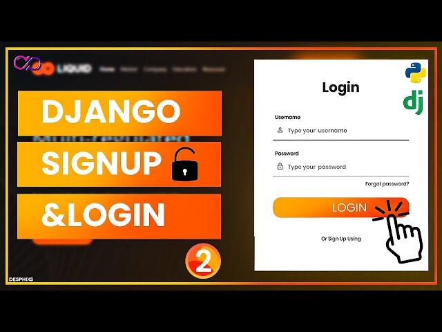 Django Login and Registration with Database | Login, Logout and User Authentication | 2/2 |