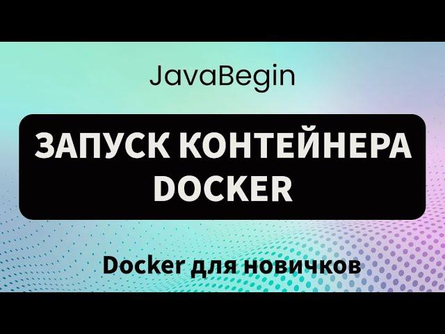 Основы Docker: запуск контейнера Docker (2023)