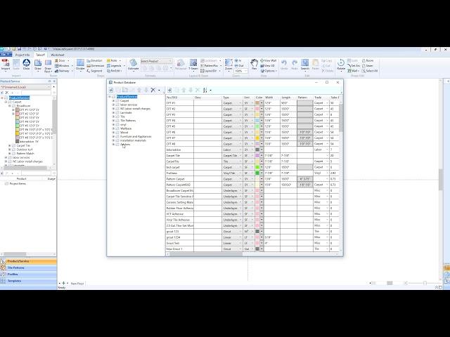 Product List Folder Structure (Database) - Measure Square 8