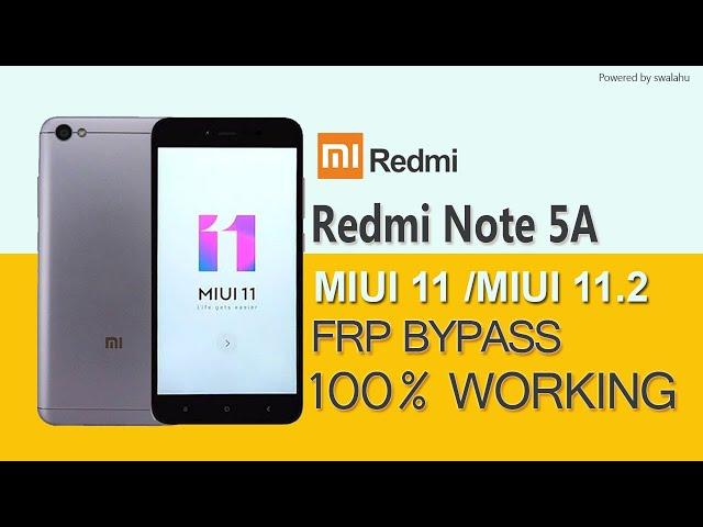 MIUI 11 FRP BYPASS II REDMI NOTE 5A FRP UNLOCKING #MIUI_11 #FRP_BYPASS #100_WORKING