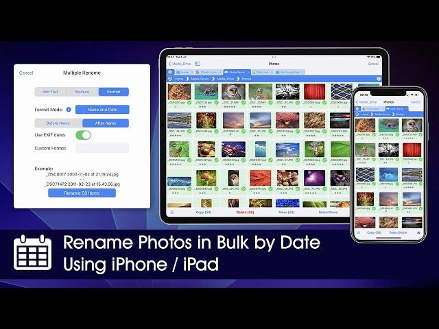 Rename Photos in Bulk by Date Using iPad / iPhone