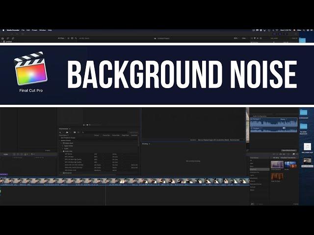 How to Take Out Background Noise from FCPX Video | Final Cut Pro Video Static Background Noise