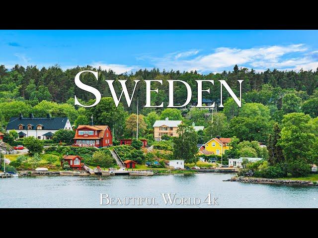 Sweden 4K Nature Relaxation Film - Relaxing Piano Music - Natural Landscape