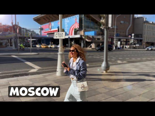 ⁴ᴷ THIS IS RUSSIA NOW  The atmosphere of Moscow on a weekday sunny day | Walking tour