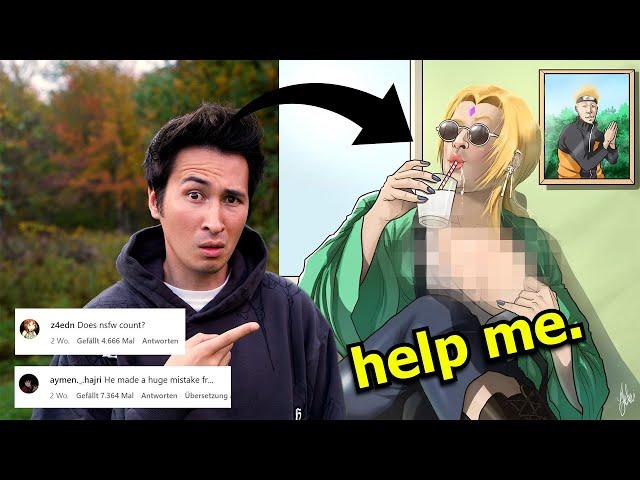 REACTING TO FANART OF ME... (it was a mistake)