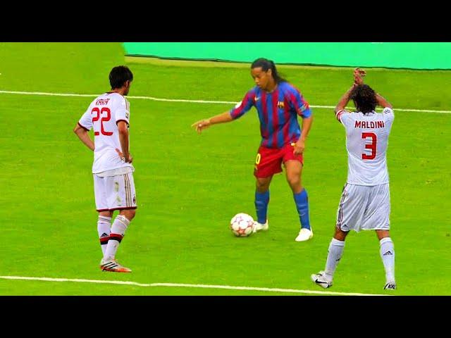 The Day Ronaldinho Destroyed Kaka & Paolo Maldini and Showed Who Is The Boss