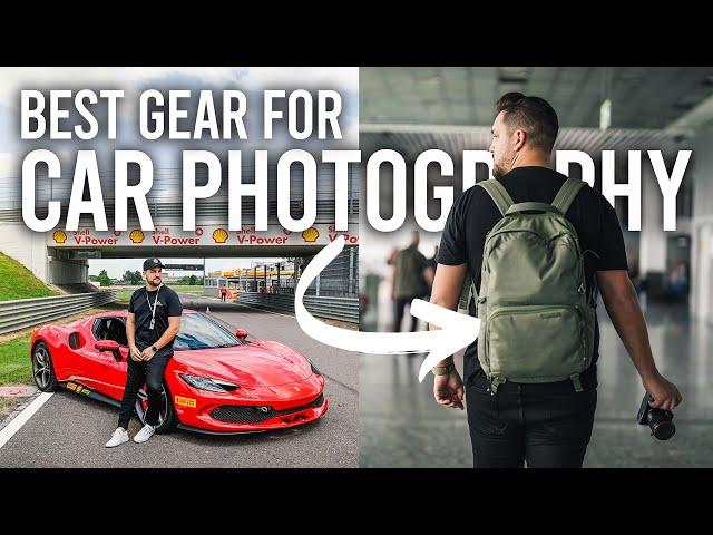 The Best Camera Gear For Car Photography | What's In My Camera Bag 2024!