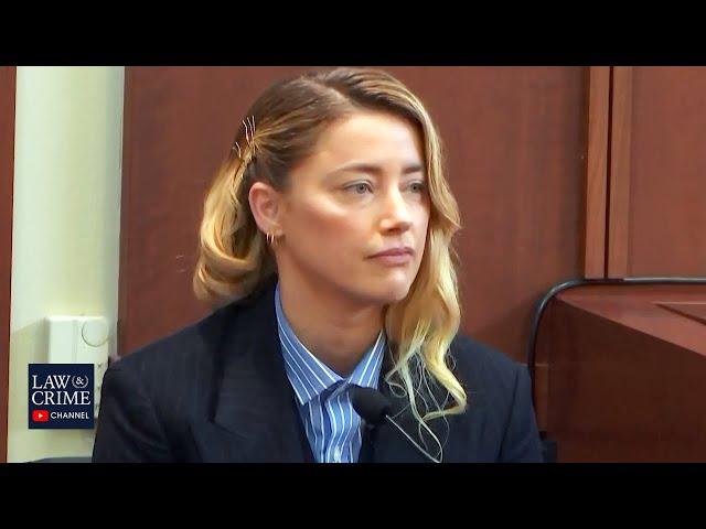 Amber Heard Testifies On Being Sued by Johnny Depp