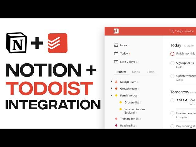 Notion + Todoist Integration | How To Move Todoist Task Into Notion  EASY