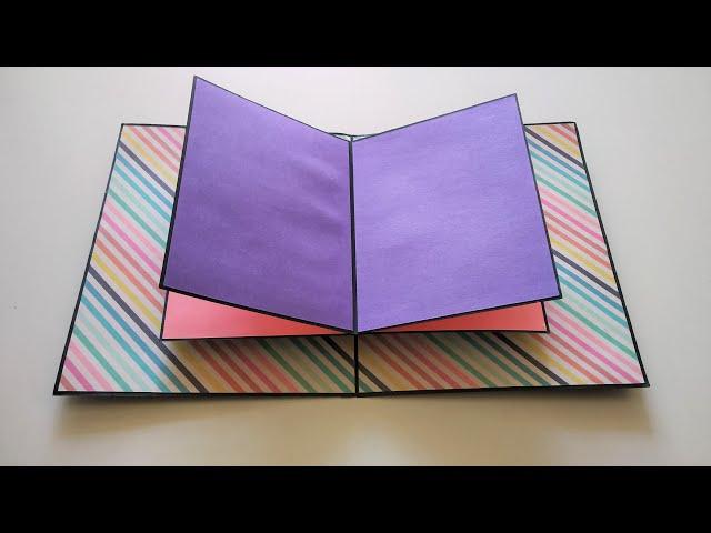 Pop Up book Tutorial | Pop Up Cards Ideas for Scrapbook | Mini Scrapbook Album | by Crafts Space