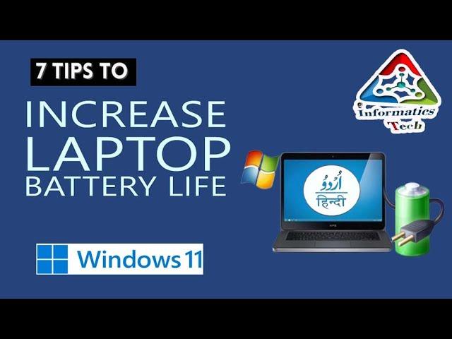 7 Ways to Fix Laptop Battery Drain Issue on Windows 11 | How To Improve Laptop Battery Life