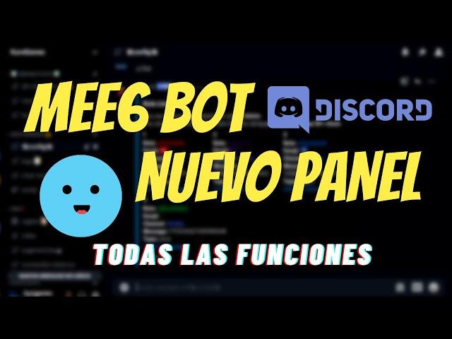 Mee6 Bot Discord Tutorial en Español | Actualizado 2021| Bot Multifunción Discord