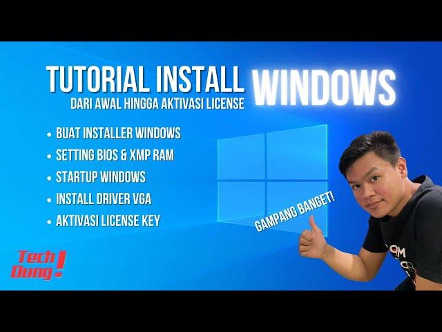 Tutorial Install Windows 10 / 11 Hingga Selesai! Key Windows Cuma 200 Ribuan!