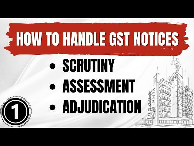 How to handle GST Notices, Scrutiny, Assessment and Adjudication | How to reply to GST notices?