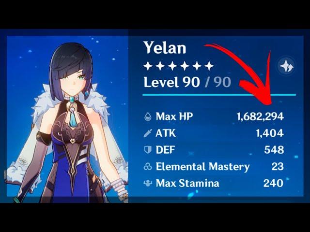 1 Million HP Yelan Damage Showcase - Genshin Impact