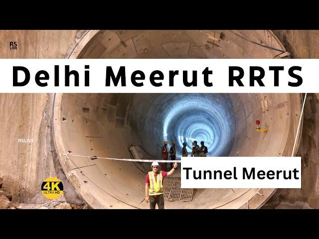 Delhi Meerut RRTS TUNNEL | NCRTC | #rslive | 4K