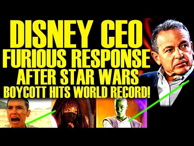 DISNEY CEO ATTACKS AFTER STAR WARS BOYCOTT HITS A WORLD RECORD! LUCASFILM OFFICIALLY COLLAPSES!