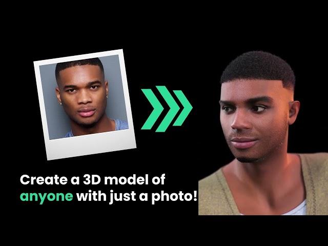 Make a 3D Model from a Photo - Face Transfer 2