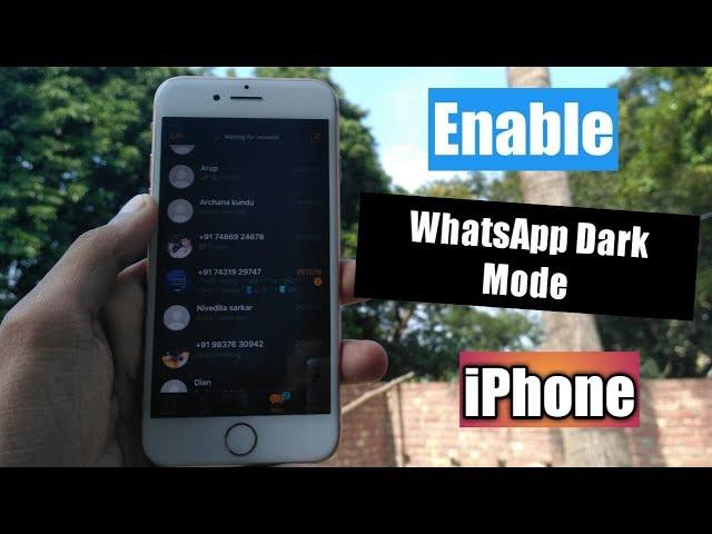 How To Enable WhatsApp Dark Mode In iPhone