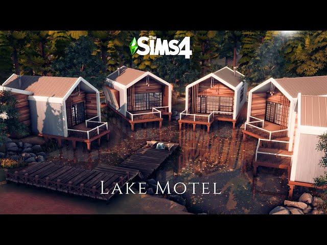 Romantic Lake Motel - The Sims 4 - Speed Build (NoCC)