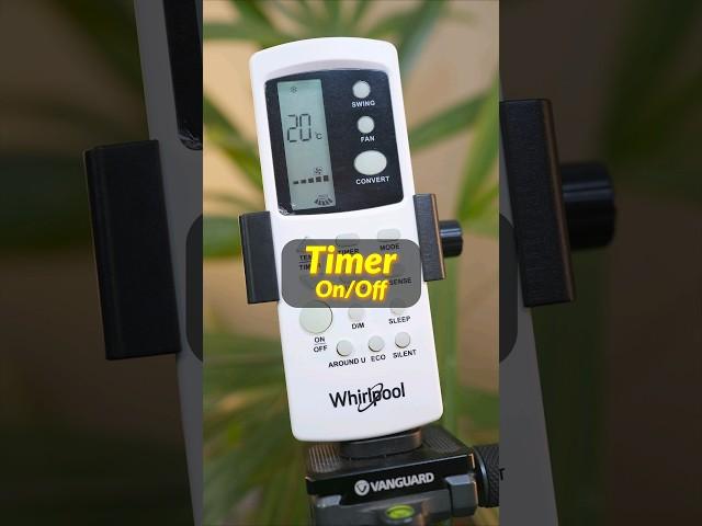 Whirlpool AC Remote Control Guide  On/Off Timer  #shorts #remotecontrol #airconditioner