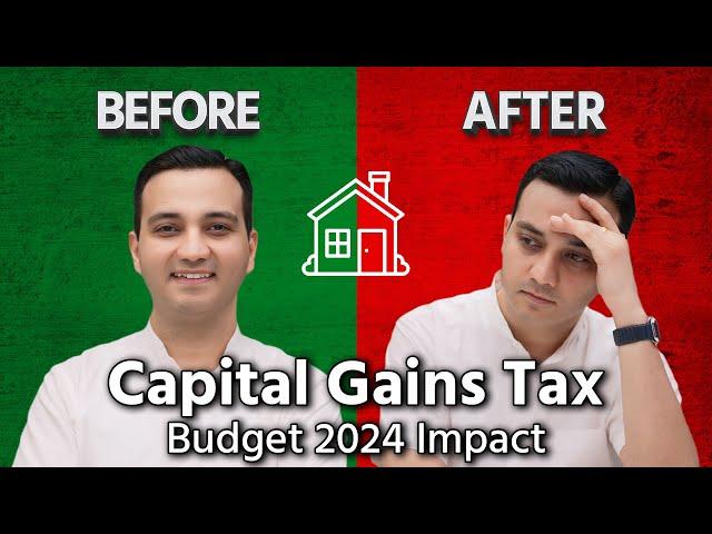 Capital Gains Tax on Sale of Property  Calculation - Budget 2024 Impact Without Indexation Benefit