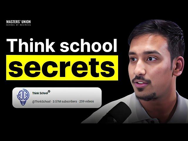 How To Grow Your Business Like @ThinkSchool | ️ Masterclass Ft. Ganeshprasad S, COO, ThinkSchool​