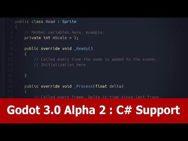 Godot 3.0 New Features : C# Support